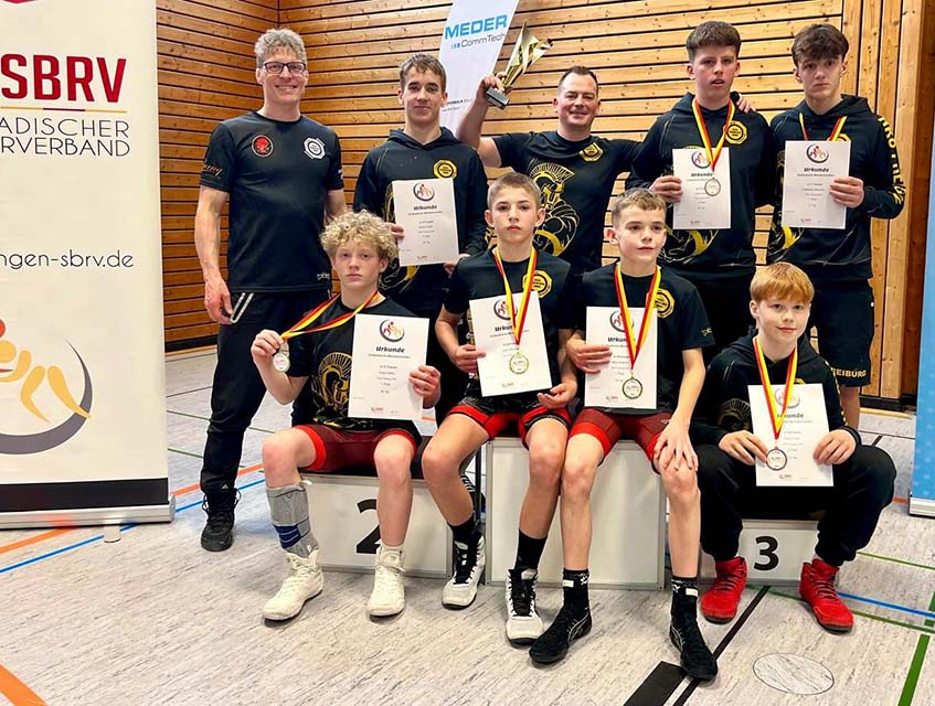 2026_02_08_RKG_Freiburg_2000_Südbadische_Meister_Hugo_Lübke_Arthur_Mocanu_Mike_Ketterer_Vladislav_Harcenko_Bronze_David_Hug_Valdrit_Ademaj_Sponsor_Hirsch_Bier_Wurmlingen