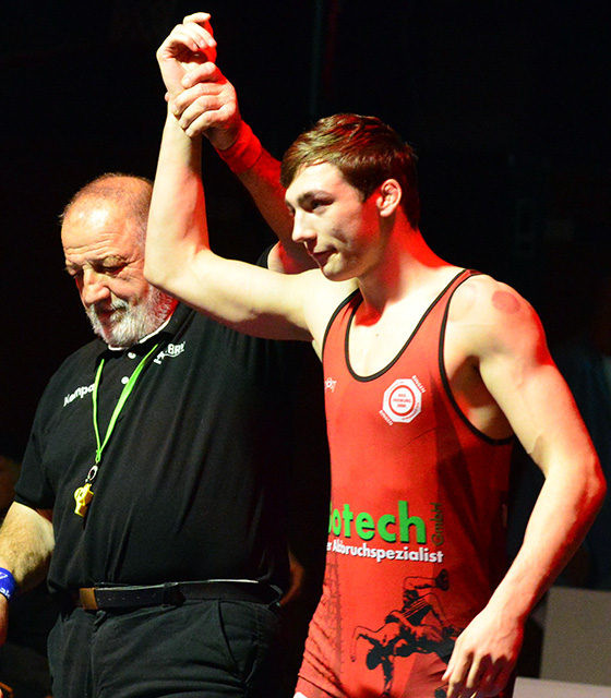 2026.03.29_RKG_Freiburg_1._Bundesliga_Ringen_Manuel_Loeper_Dritter_Deutscher_Meister_U20_Limit_bis_74_Kilo_Sponsor_Hirsch_Bier_Wurmlingen